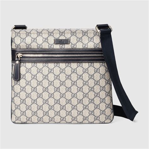 gucci messenger bag flat|large gucci messenger bag.